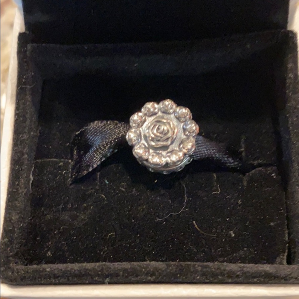 Pandora Silver Rose Charm